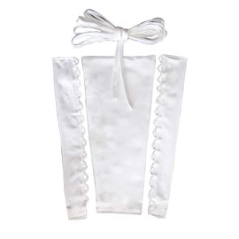 QRBTSCL Women's Wedding Dress Zipper Replacement Adjustable Fit Satin Corset Back Kit Lace up for Prom Dress Ivory 20 Inches