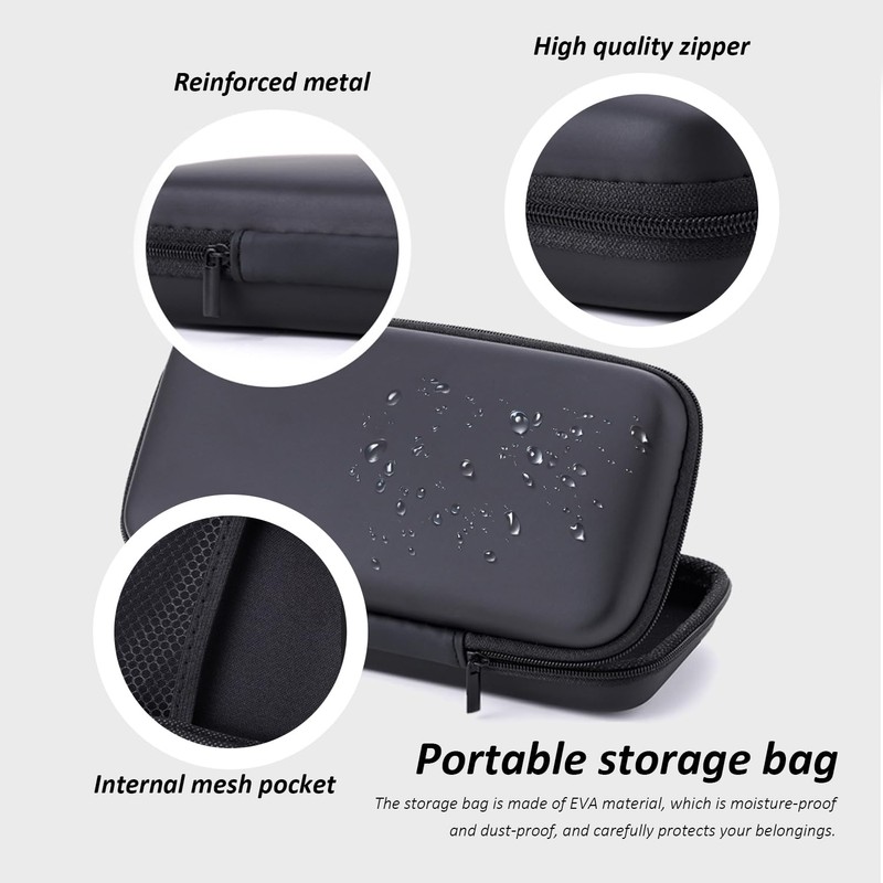 2 Pieces Headphone Storage Bag, Headphone Carrying Case, Eva Storage