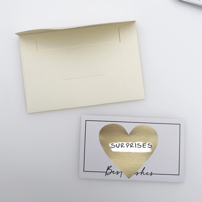 Scratch Off Stickers 20 Pieces Heart Scratch Stickers in 2