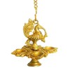 Zap Impex Traditional Peacock 4 in 1 Hanging Brass Diya
