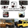 KEEGTBOX Smoke LED Cab Roof Light Kit Compatible with Hummer