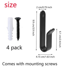 WADY Soportes Horizontales de Snowboard para Montaje En Pared de Metal, 4 Soportes de Pared para Monopatín,Montaje de Pared de Snowboard,Soporte de Pared y Estante de Exhibición para Longboards,Tablas