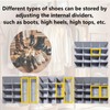 BJ-MON 2-Pack,Shoe Organizer for Closet, Foldable shoe storage,Adjustable Shoe Storage