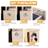 4 Sets Security Drawer Lock Furniture Lock Cylinder Cam Drawer