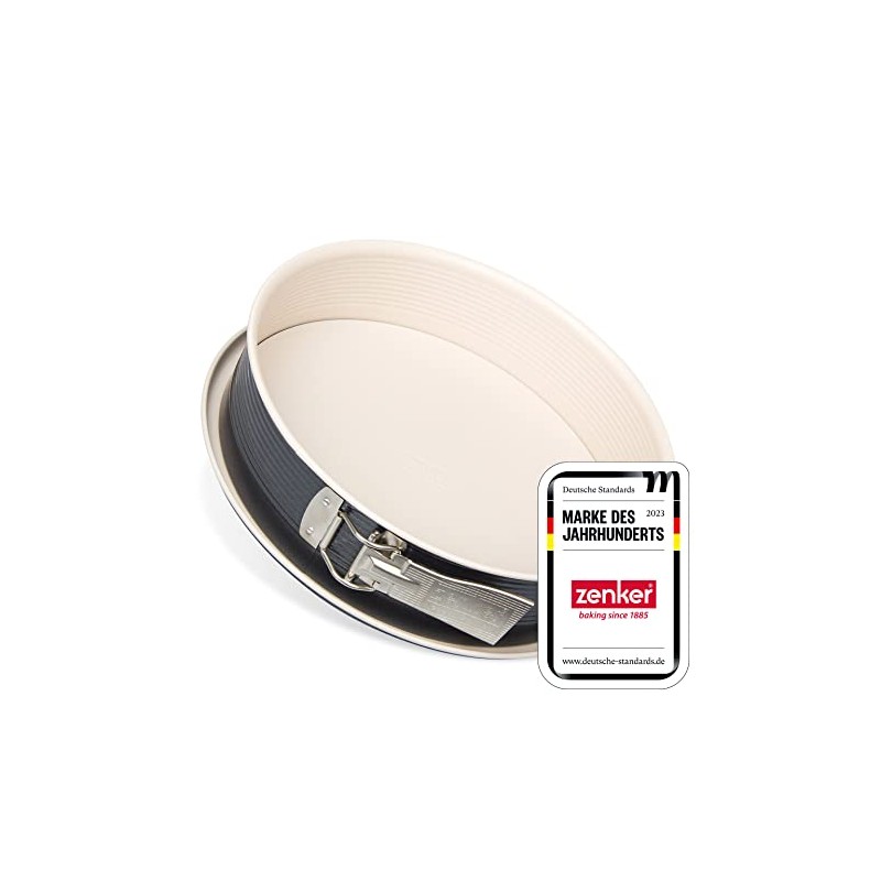Zenker 7812 Springform Crème Noir mit 1 Boden, Durchmesser 28