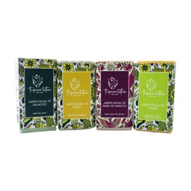 TQL | Pack 4 Jabones Aguacate, Avena, Baba de Caracol, Azfure | Cuidado de la Piel | Para Todo Tipo de Piel | Skin Care | Limpiador Facia l Barras 100gr