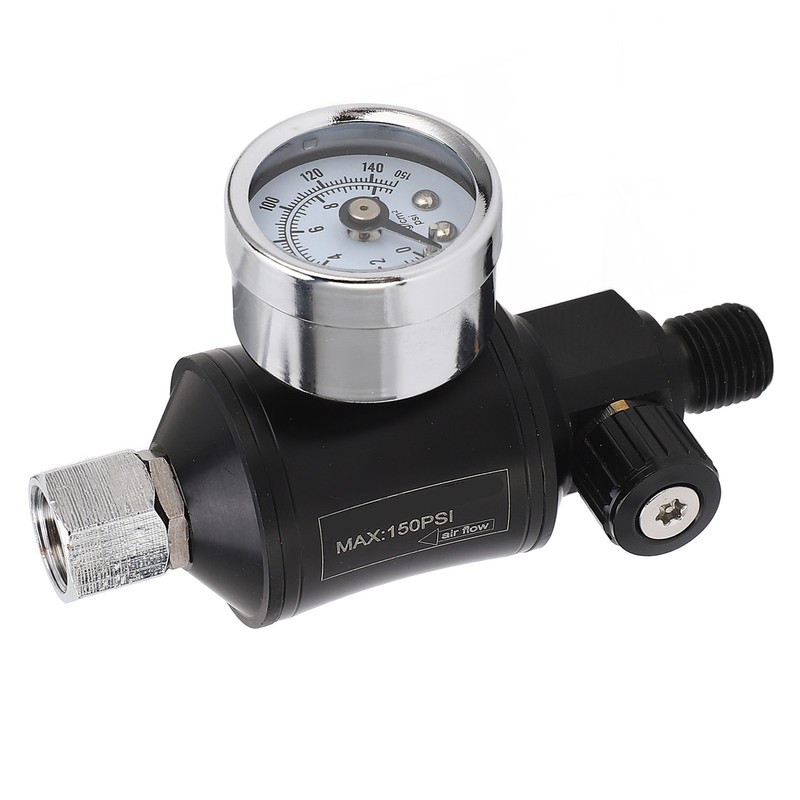Air Pressure Regulator Filter Pneumatic Adjusting Valve with Gauge for