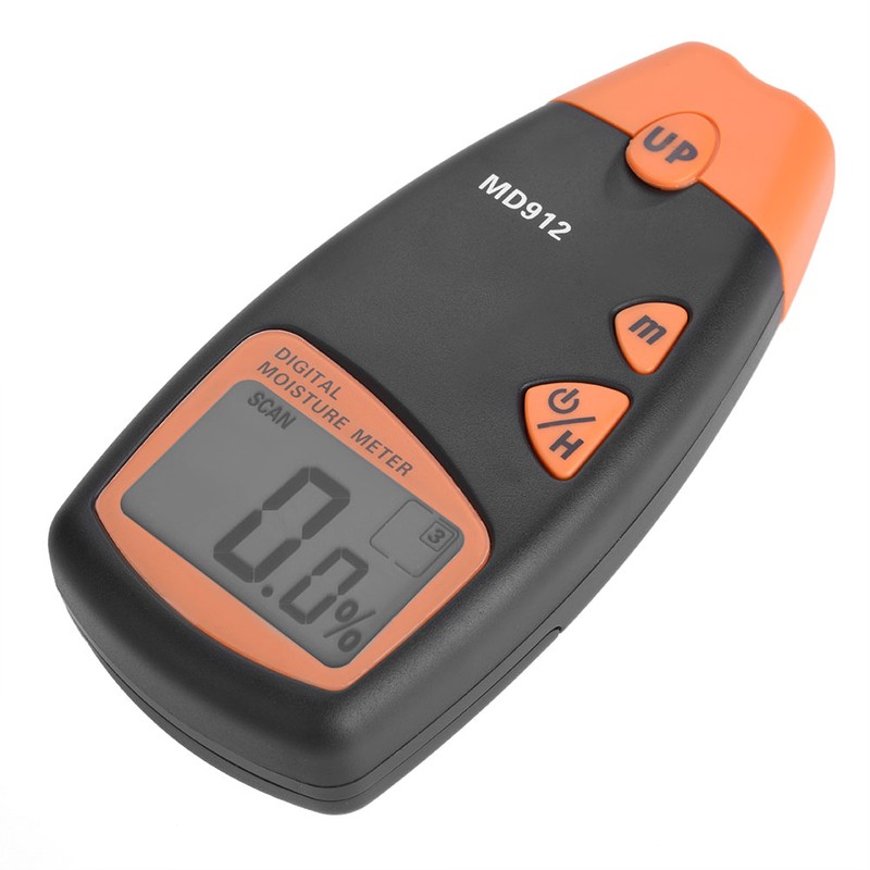MD912 Digital LCD 2/4 Pin Wood Moisture Meter Detector Timber
