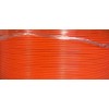 1/8" Coated to 3/16" Diameter, 7x7 Construction, Orange Vinyl Coated Cable (50 ft Coil)