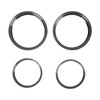4 Pcs Air Outlet Cover Carbon Fiber Style Dashboard AC