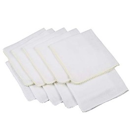 Isamu Shokai 100% Cotton Gauze Handkerchief, Plain, 12.2 x 12.2 inches (31 x 31 cm) (x 10), 10 Sheets