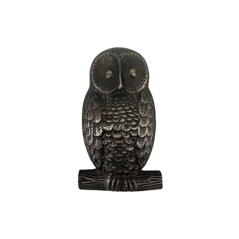 The King's Bay Barn Owl Door Knocker (Highlighted Bronze)