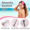 ElevateTech 8Pcs Hawaiian Flower Hair Clips for Women Plumeria Hair