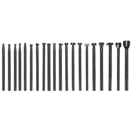 QWORK Leather Stamping Tools, Leather Stamping Kit with 20 Patterns, Leathercraft Stamping Tools, Different Shape Saddle Making Stamp Punch Set, Leather Carving Kit