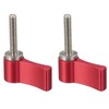 PATIKIL M4 20mm Male Threading Rotating Knob, 2 Pack Aluminum