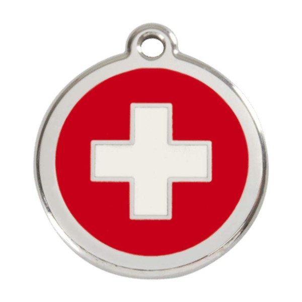 K9 Palace Red Dingo Stainless Steel with Enamel Pet I.D.
