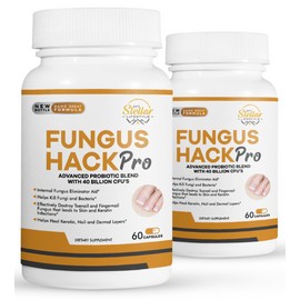 Fungus Hack Pro 2 Pack Fungus Hack Pro, ayuda a eliminar hongos y bacterias-60 Cápsulas x2