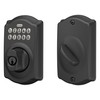 SCHLAGE BE365 CAM 622 Keypad Electronic Deadbolt, Matte Black