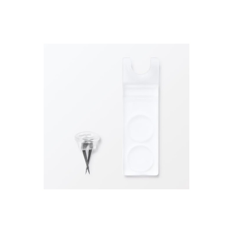 MUJI NEK46A3A Acrylic Wall Display L-Shaped, Approx. Width 3.9 x