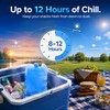4 Pcs Slim Ice Packs for Lunch Boxes & Coolers,