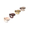 Oval Shaped Beehive/Reeded Door Lock Keyhole Escutcheons in Various Finishes