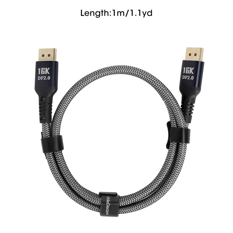 Displayport 2.0 Cable DVI HD Adapter Line 16K at 60Hz