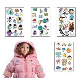 PAVIKE Repair Sheet, Cute Repair Cloth, Set of 4, Down Jacket Repair Cloth, Paste Patch, Tent Repair Sheet, Clothes Repair, Clothes Repair, Jacket Raincoat, Sleeping Bag, Rain Umbrella, Waterproof,