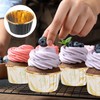 sourcing map 50 Pcs Single-Sided Aluminum Foil Cupcake Liners with
