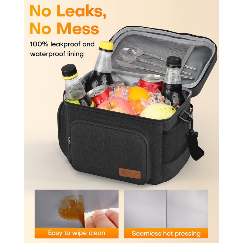 HOTOR Lunch Box for Men and Women - Leak-Proof Insulated
