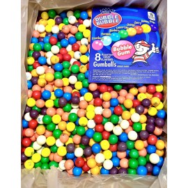 Dubble Bubble 0.5 Inch Bulk Mini Gumballs Candy 1LB 2LB 3LB 5LB Assorted Flavors - 1 LB