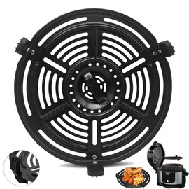 Air fryer Grill Plate for Ninja FD302 6.5 Qt FD101 5 Qt FD401 8 Qt Air Fryer, 9.7' Grill Pan Crisper Plate Replacement Parts for Ninja OP302 OP305 FD305 Tray Rack Accessories