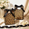 Kolldenn 30 Pack Leopard Print Gift Bag with Handles, 10.2
