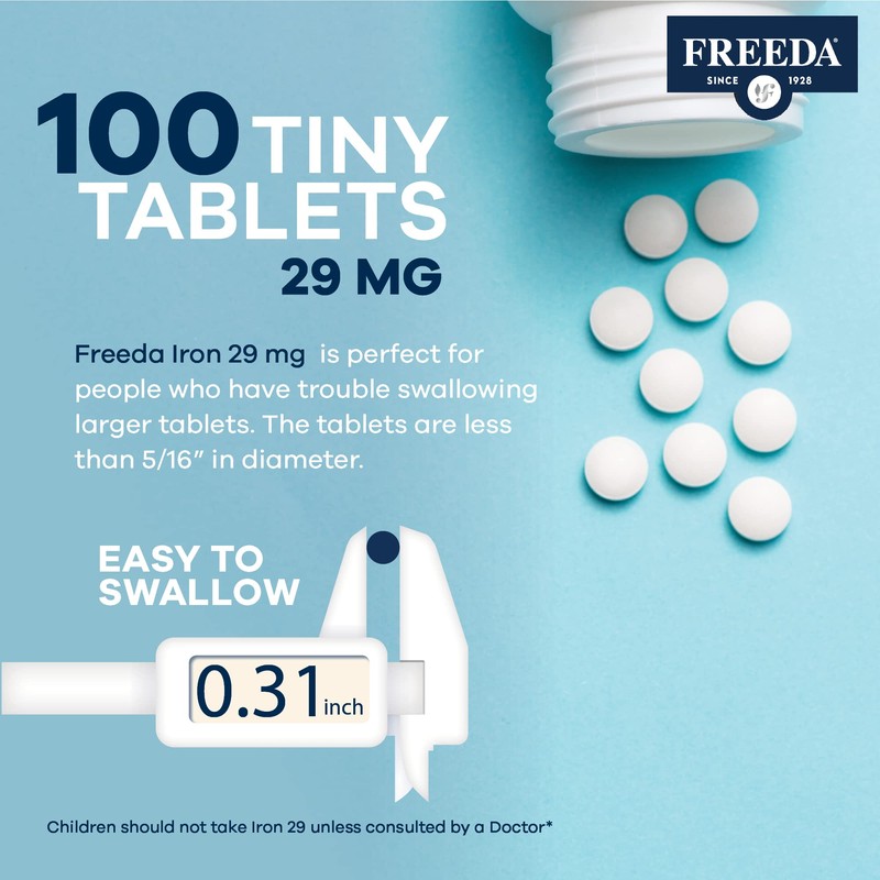 Freeda Iron Supplement - Ferrous Fumarate Iron Tablets