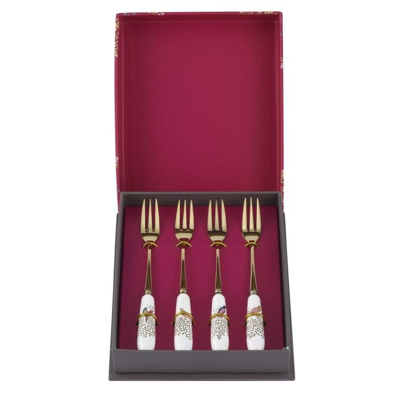Sara Miller Chelsea Collection SMC1102-XG Fork Gold and White 15cm