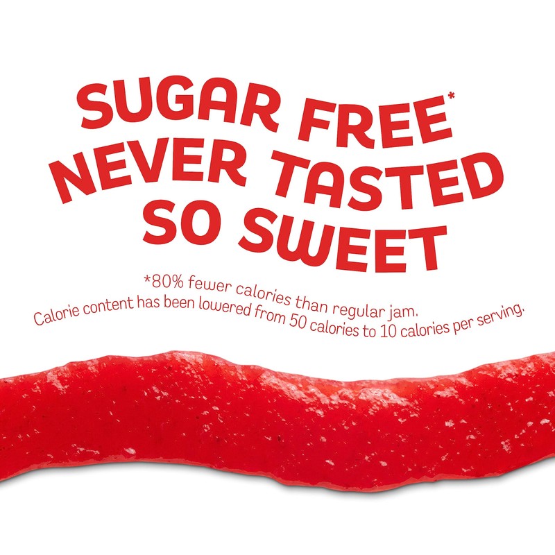 Smucker’s Sugar Free Strawberry Squeezable Jam, 16.5 Ounce (Pack of