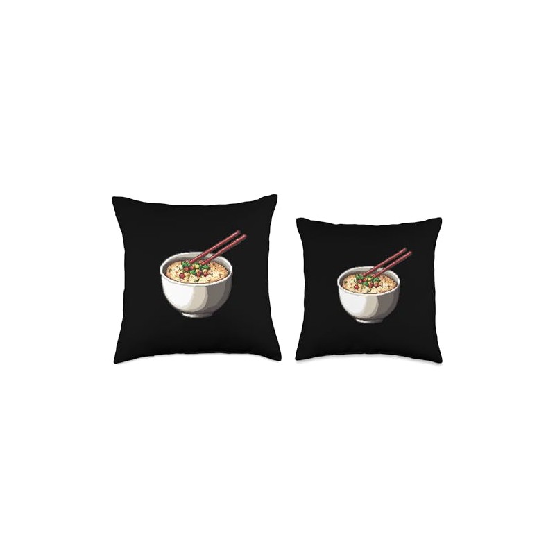 Furikake Pixel Art Throw Pillow