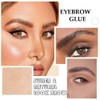Gel para cejas, Kit de tinte para cejas marrones, Kit