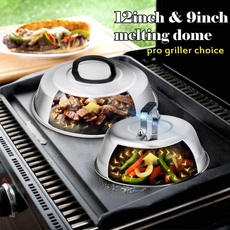 Metal Melting Dome Set of 3, Leonyo 12" & 9"