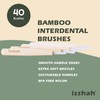 Isshah Biodegradable Bamboo Handle Interdental Brushes Between Teeth Cleaner Deep