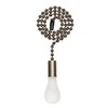 SmoTecQ Ceiling Fan Pull Chain Extender with Decorative Frosted Glass