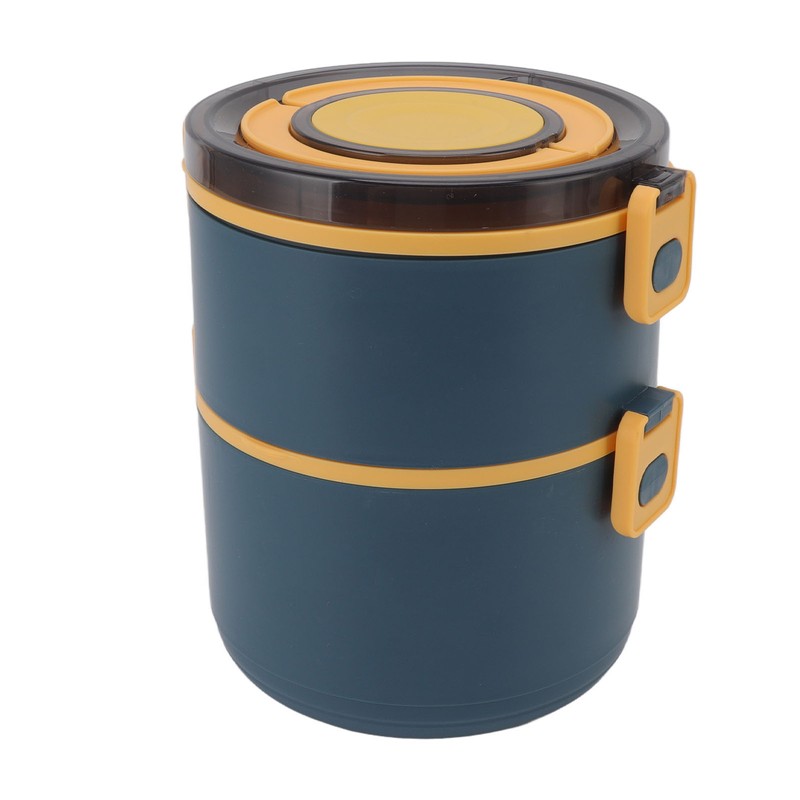Stackable Lunch Box 1600ml Dual Layers Stainless Steel BPA Free