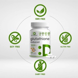 Glutatión Reducido 1000 Mg - 60 Cápsulas Antioxidante Eg G32 Sabor ND