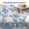 Aeici Cotton Tablecloth 140 x180 Linen Tablecloths Rectangular Farmhouse Table
