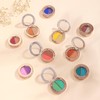 2 Colors Pearlescent Eyeshadow Palette Matte Glitter Portable Eyeshadow Neon
