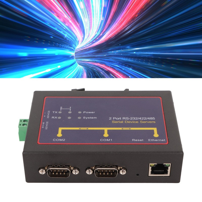Serial Device Server Dual Port RS232 485 422 to Ethernet