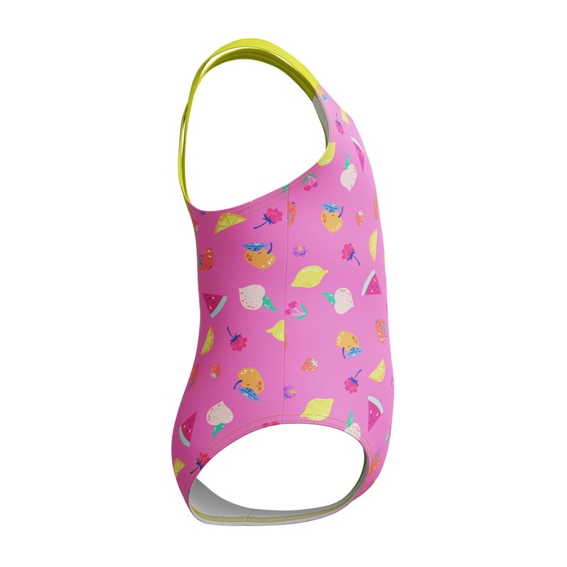 Speedo Print Crossback One Piece Costume da Bagno per Bambina,
