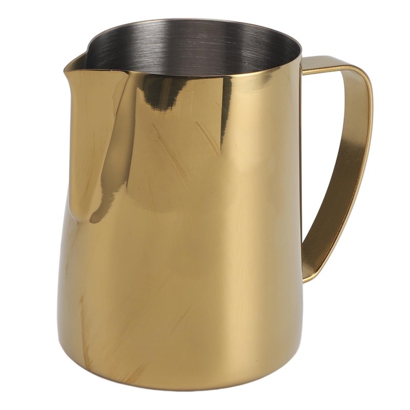 Milk Frothing Pitcher 304 Stainless Steel Coffee Steaming Pitcher Multipurpose