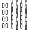 garini 6 Feet Industrial Black Light Fixture Chain, Adjustable Metal
