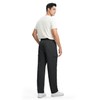 TBMPOY Men's Fleece Lined Sweatpants Winter Straight Leg Open Bottom