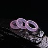 YIGEDAN 3pcs Natural Agate Rings Pink Jade Rings Jewelry Gemstone,